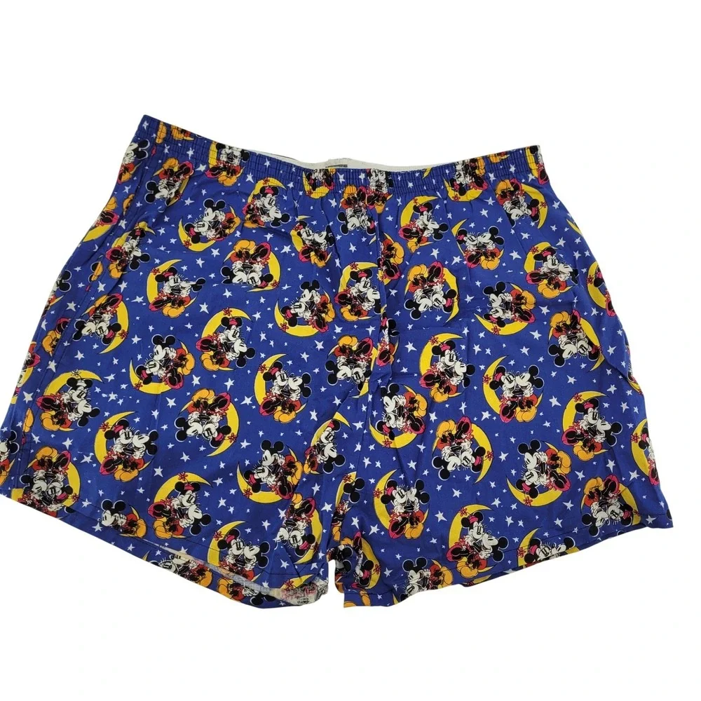 Disney Mickey Unlimited XL Boxer Shorts Men's Blue Minnie Mouse Paper Moon‎